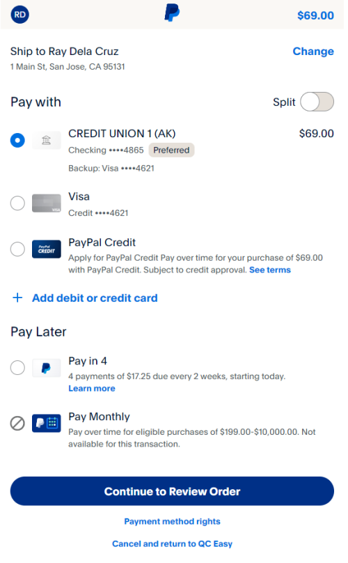 Bid Payment 