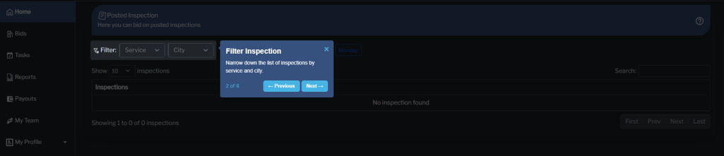 Step 2: Filter Inspection